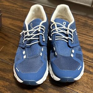 On Running Women's Blue and White Sneakers